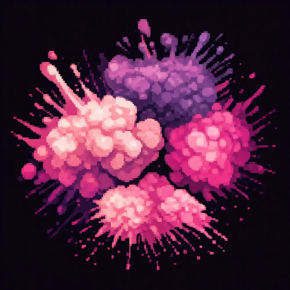 pink purple explosion